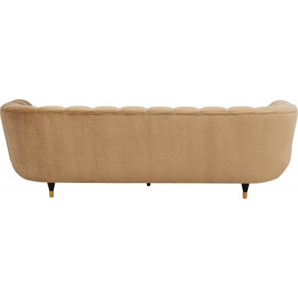 Sofa Spectra 3-Zits fluweel bruin Kare Design