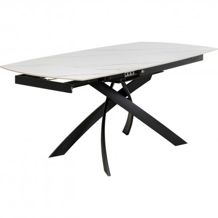 Extension Table Twist 180x90cm white Kare Design