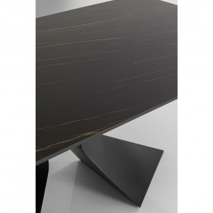 Tuintafel Gloria 180x90cm keramiek zwart Kare Design