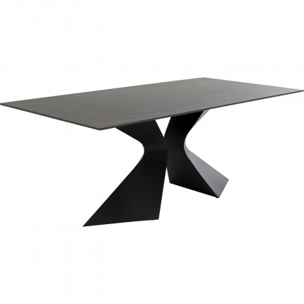 Outdoor table Gloria 180x90cm ceramic black Kare Design