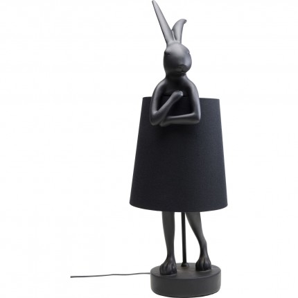 Table Lamp Animal rabbit 68cm black Kare Design