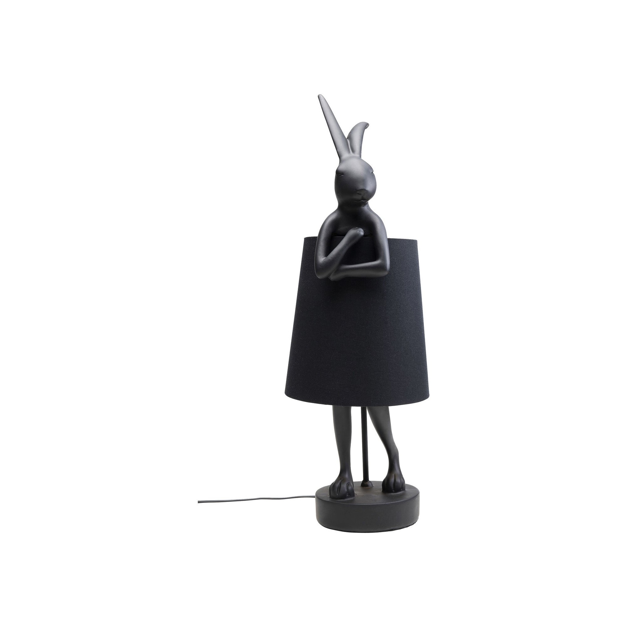 Lampe à poser Animal Rabbit noir 68cm