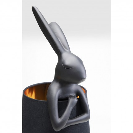 Table Lamp Animal rabbit 68cm black Kare Design