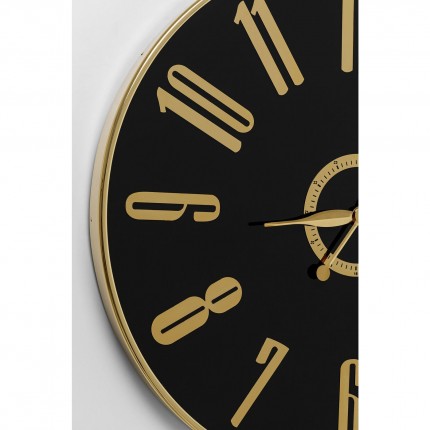 Wall Clock Casino Ø76cm black and gold Kare Design