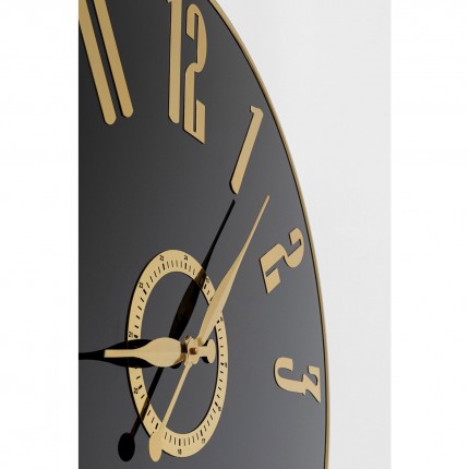 Wall Clock Casino Ø76cm black and gold Kare Design