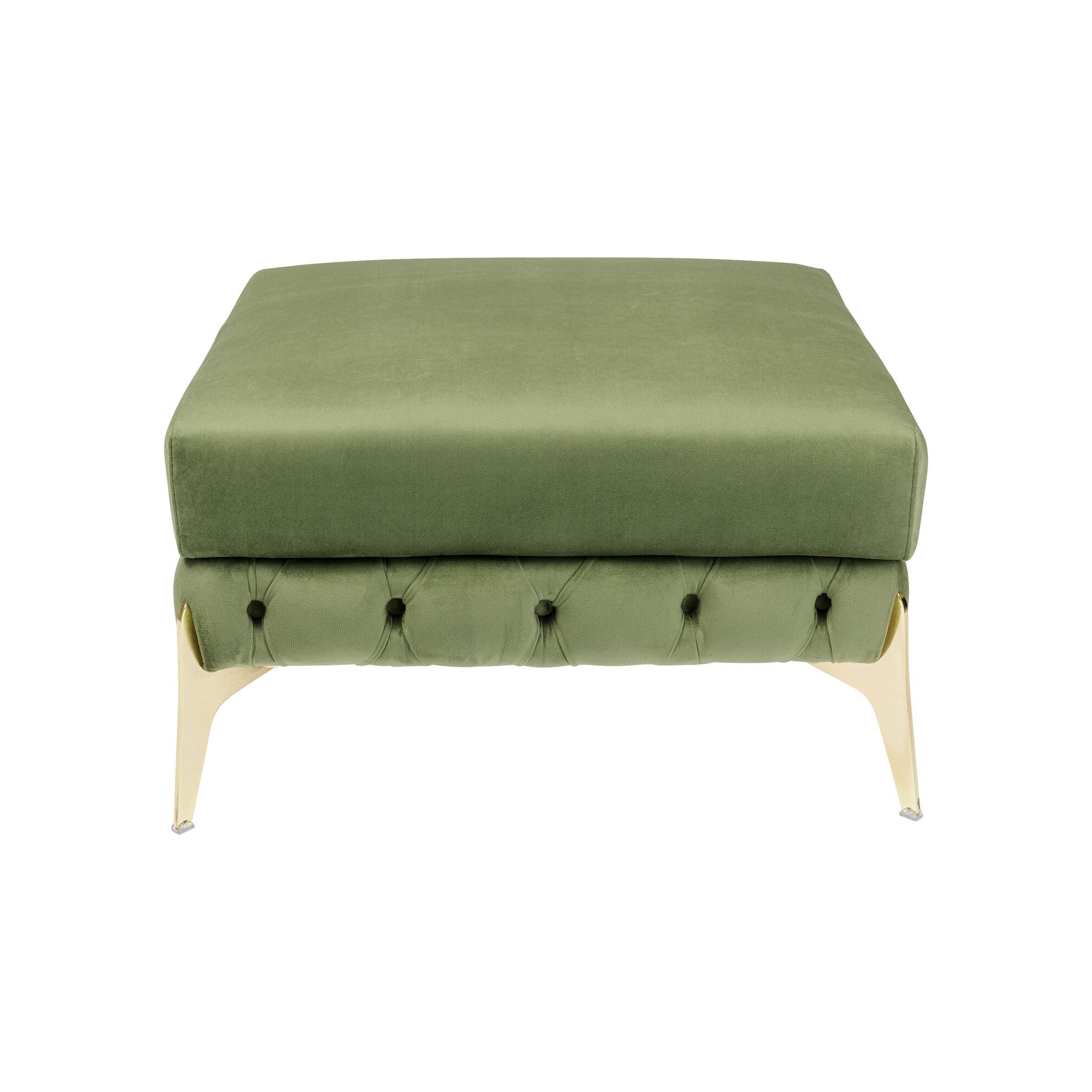 Stool Bellissima velours vert 80cm