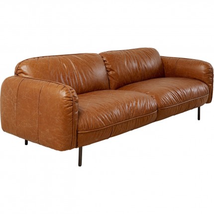 Sofa Calgary 3-Zits braun Kare Design