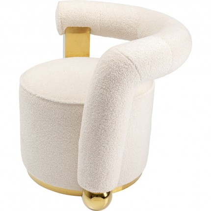 Armchair Amuse cream Kare Design