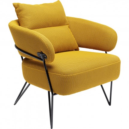 Armchair Peppo yellow Kare Design