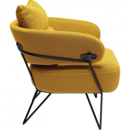 Armchair Peppo yellow Kare Design