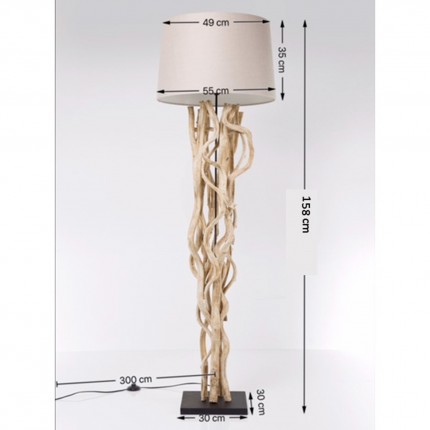 Vloerlamp Scultra 158cm Kare Design