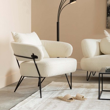 Fauteuil Peppo creme Kare Design