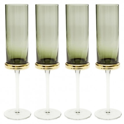 Champagneglazen Innocent gerookt (4/Set) Kare Design