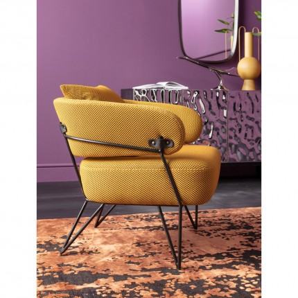 Armchair Peppo yellow Kare Design