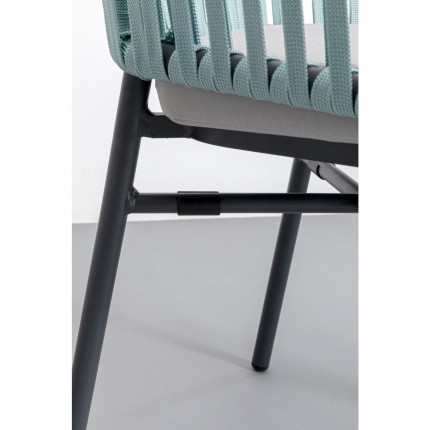 Outdoor Chair with armrests Santanyi blue Kare Design