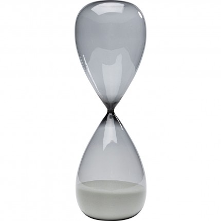 Hourglass Timer 43cm black and white Kare Design