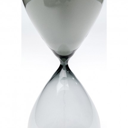 Hourglass Timer 25cm black and white Kare Design