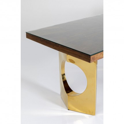 Eettafel Conley Oho 180x90cm goud Kare Design