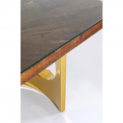 Eettafel Conley Oho 180x90cm goud Kare Design