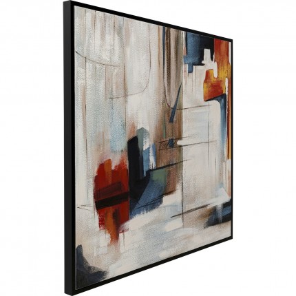 Framed Painting Visione Obliquo 100x100cm Kare Design