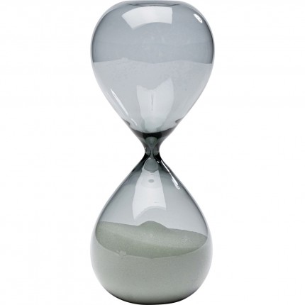 Hourglass Timer 20cm black and white Kare Design