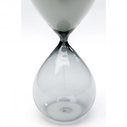 Zandloper Timer 20cm zwart en wit Kare Design