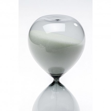 Zandloper Timer 20cm zwart en wit Kare Design