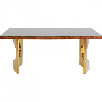 Eettafel Conley Oho 180x90cm goud Kare Design