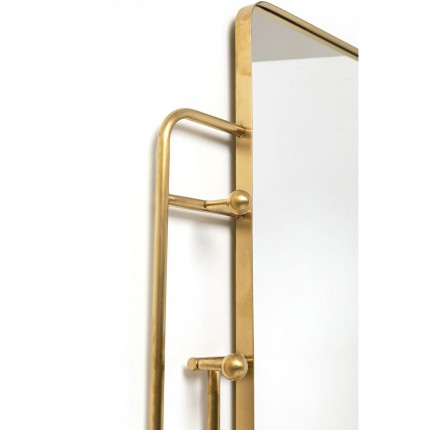 Kapstok Spiegel Tristan 150x76cm goud Kare Design