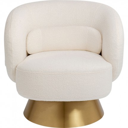 Draaifauteuil Orion creme Kare Design