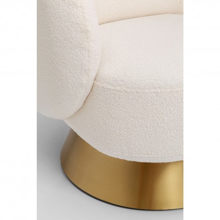 Draaifauteuil Orion creme Kare Design