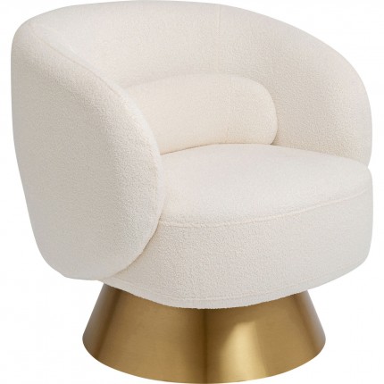 Draaifauteuil Orion creme Kare Design