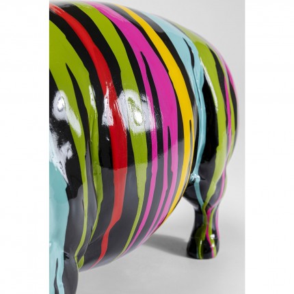 Deco black pig paint drips Kare Design