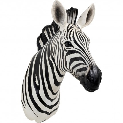 Wanddecoratie zebra hoofd Kare Design