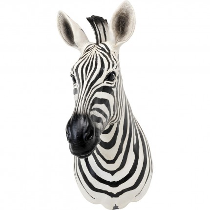 Wanddecoratie zebra hoofd Kare Design