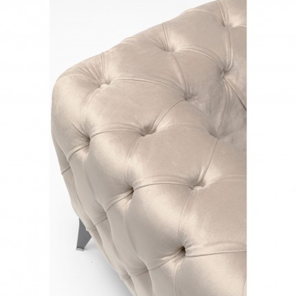 Fauteuil Bellissima fluweel beige Kare Design