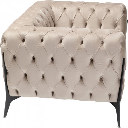 Armchair Bellissima velvet beige Kare Design