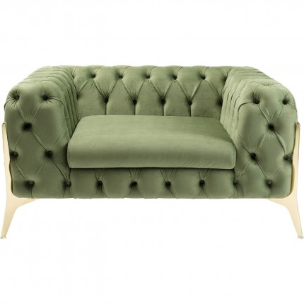 Fauteuil Bellissima fluweel groen Kare Design