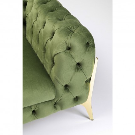 Fauteuil Bellissima fluweel groen Kare Design