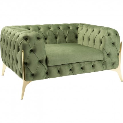 Fauteuil Bellissima fluweel groen Kare Design