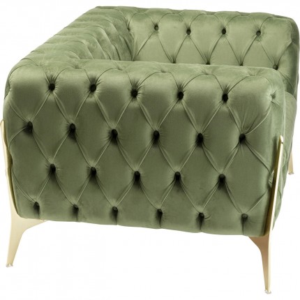 Fauteuil Bellissima fluweel groen Kare Design