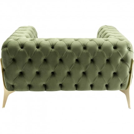 Fauteuil Bellissima fluweel groen Kare Design