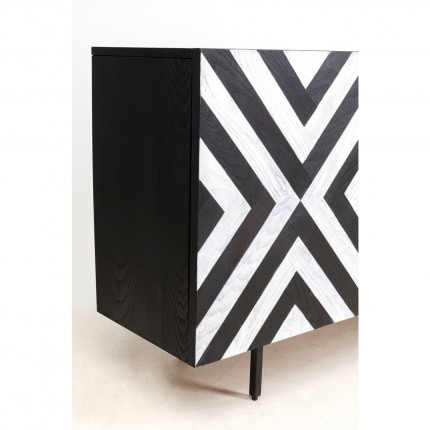 Dressoir Arctic zwart en wit Kare Design