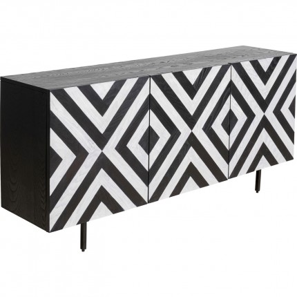 Dressoir Arctic zwart en wit Kare Design