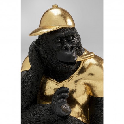 Woonaccessoires gorilla zwart and goud Kare Design