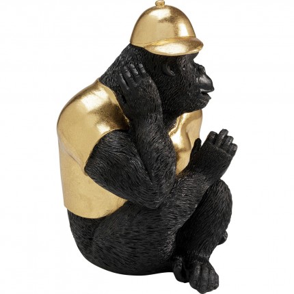 Woonaccessoires gorilla zwart and goud Kare Design