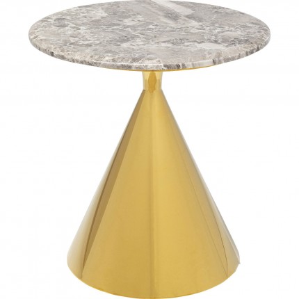 Bijzettafel Rita Ø50cm goud Kare Design