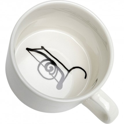 Coffee cup Viso man (4/set) Kare Design