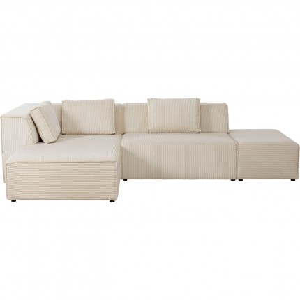 Corner Sofa Infinity Cord Cream Left Kare Design