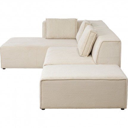 Corner Sofa Infinity Cord Cream Left Kare Design